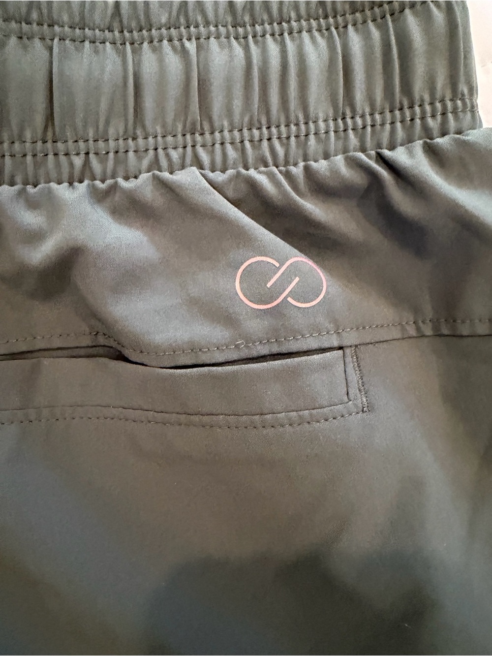 CALIA by Carrie Underwood Olive Green Athletic Drawstring Shorts - Picture 2 of 4